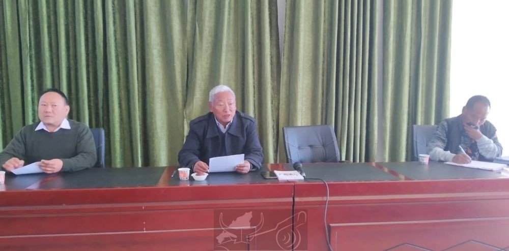 DC & Vice-Chairman, DPDB Kiphire, John Tsulise Sangtam addressing the DPDB meeting held on January 5. (DIPR Photo)